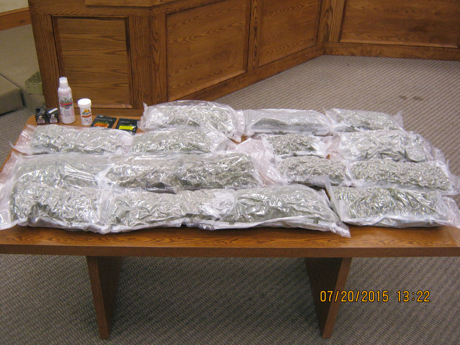 Traffic stop leads to discovery of more than 18 pounds of marijuana