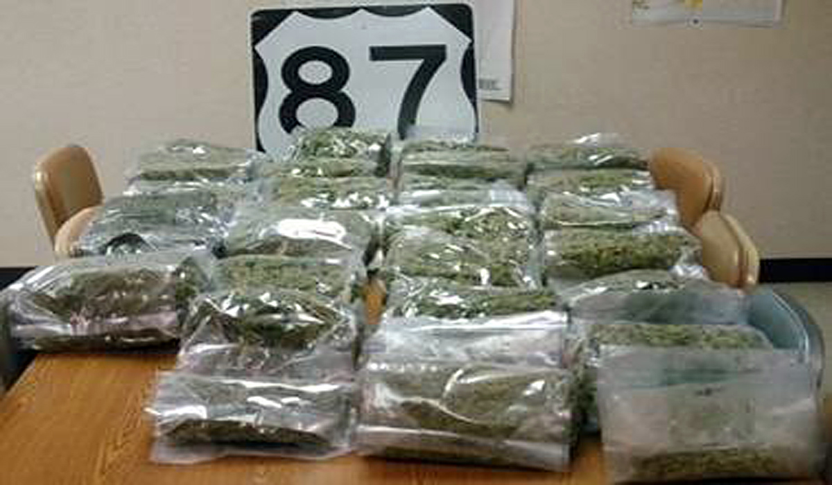 Officials find about 28 pounds of marijuana during traffic stop