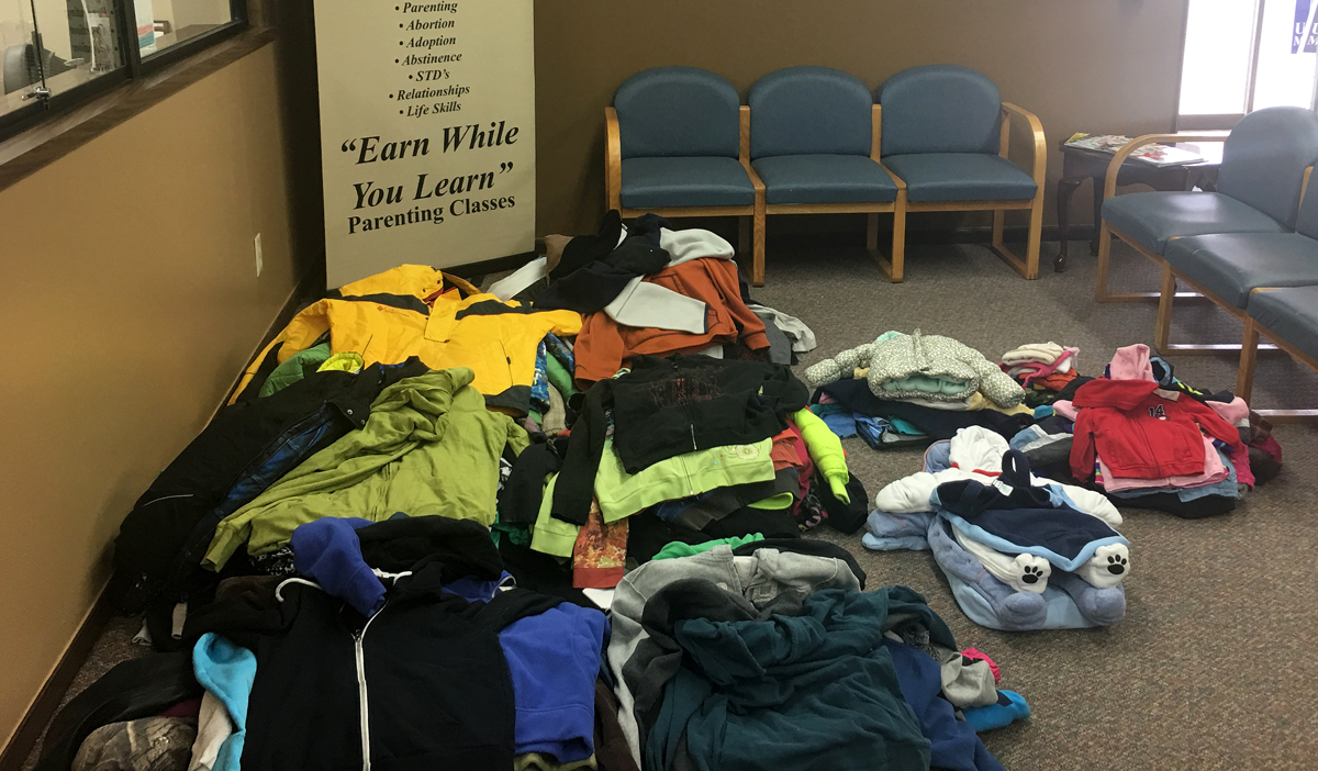 Care Net, Safe Place donate 150 coats to the Coat Closet