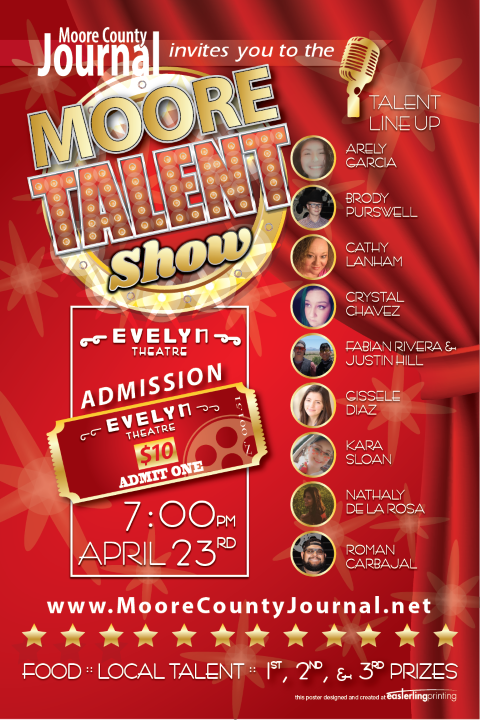 Local Talent will Perform Live at Evelyn Theatre April 23rd at First Annual ‘Moore Talent Show’
