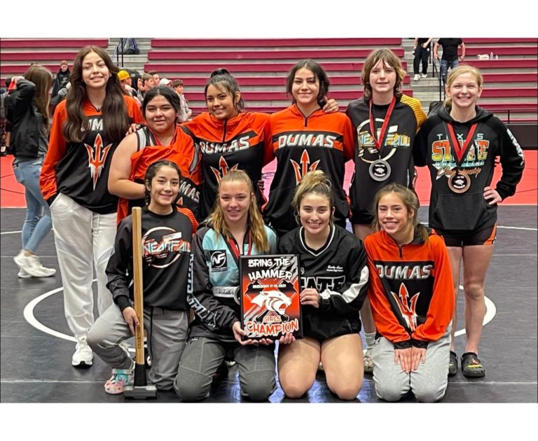 Dumas Girls Wrestling Team Takes Team Title in Cabot Arkansas Tournament