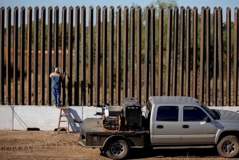 To build Abbott’s border barrier, Texas will use surplus wall panels from the federal government